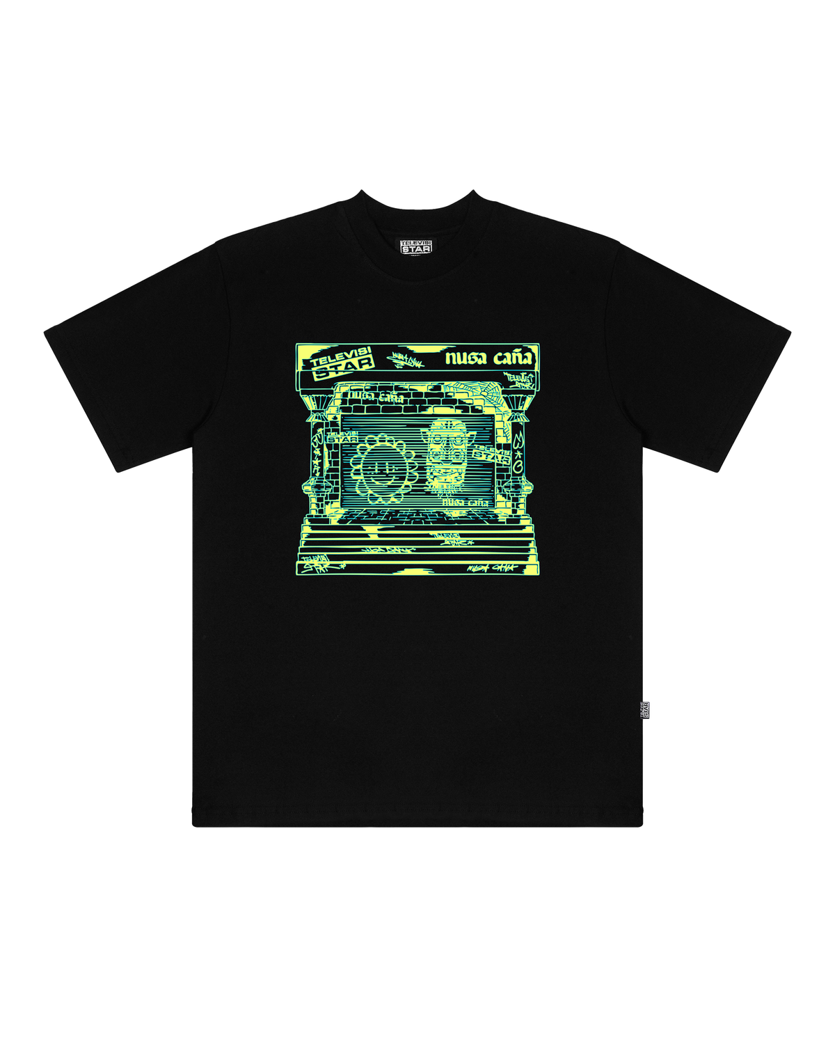 TELEVISI STAR x NUSA CANA TEE - BLACK