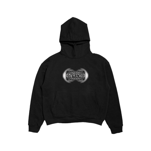 LOGO GLYPH HOODIE - BLACK