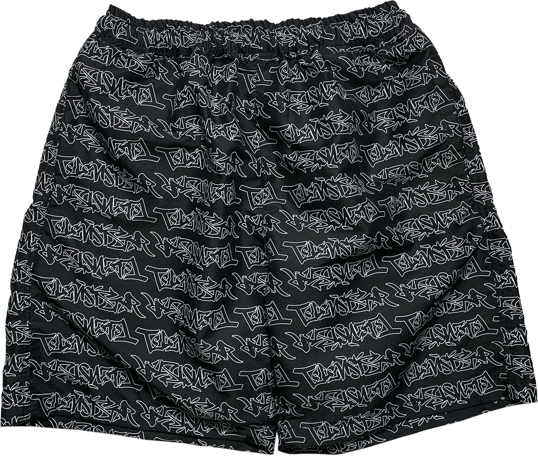 TAGG SHORT - BLACK/WHITE