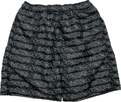 TAGG SHORT - BLACK/WHITE