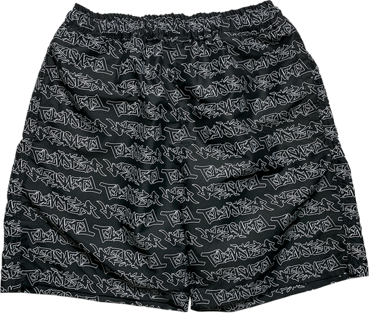 TAGG SHORT - BLACK/WHITE