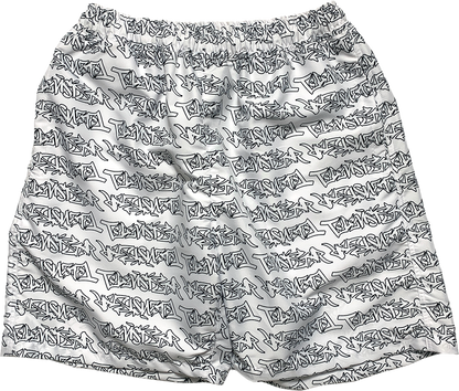 TAGG SHORT - WHITE/BLACK