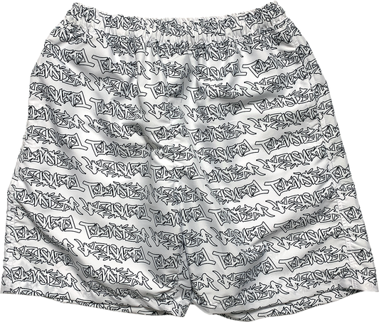 TAGG SHORT - WHITE/BLACK