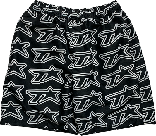 TVSTAR SHORT - BLACK/WHITE