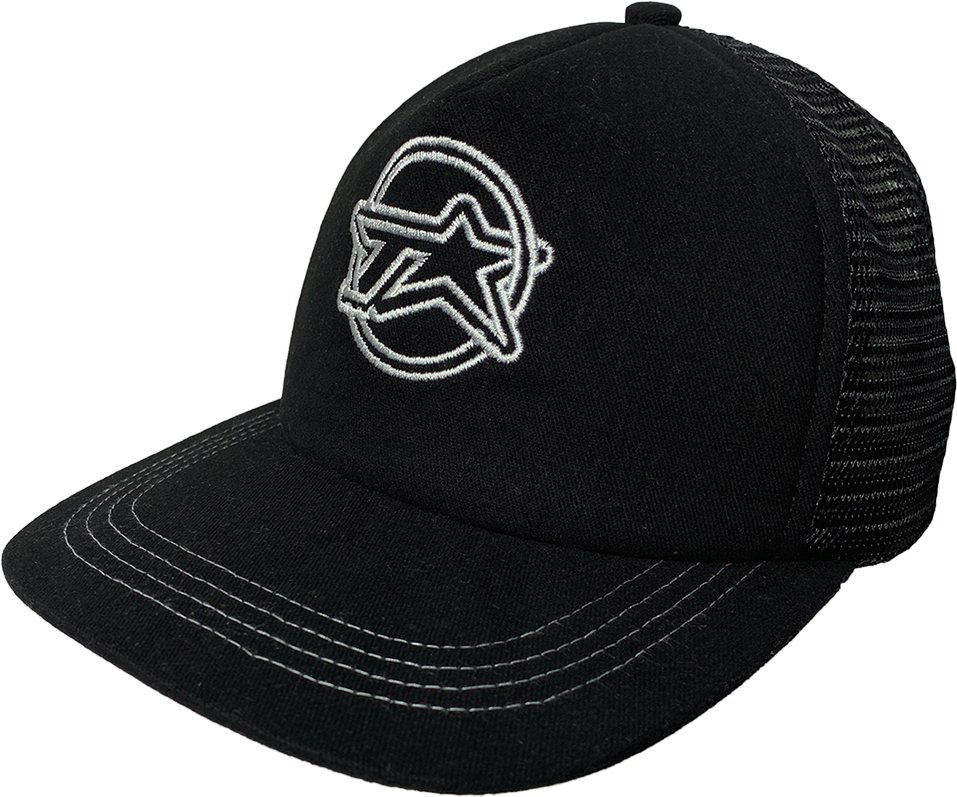 TVSTAR TRUCKER HAT - BLACK