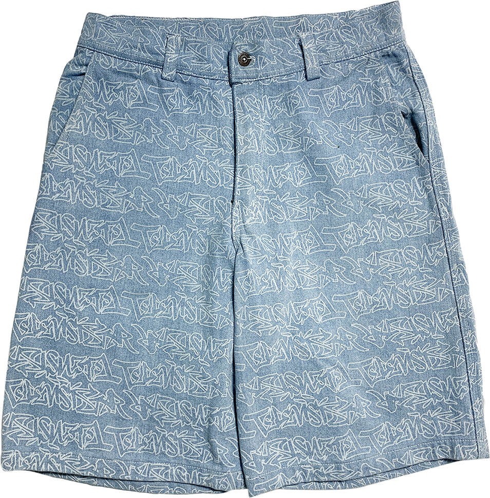 TAGG DENIM SHORT - LIGHT BLUE