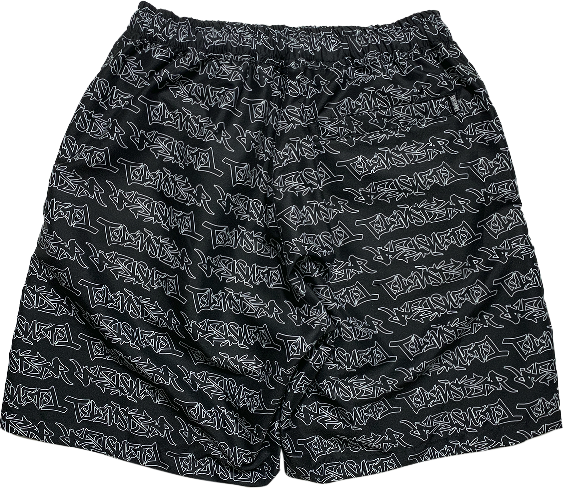 TAGG SHORT - BLACK/WHITE