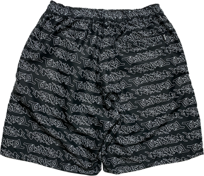 TAGG SHORT - BLACK/WHITE