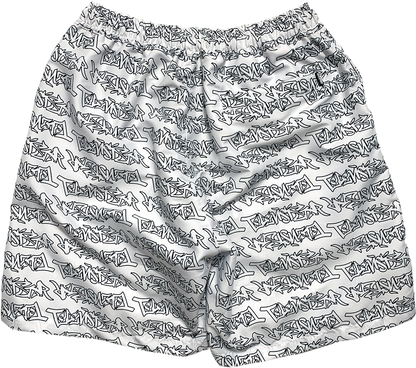 TAGG SHORT - WHITE/BLACK