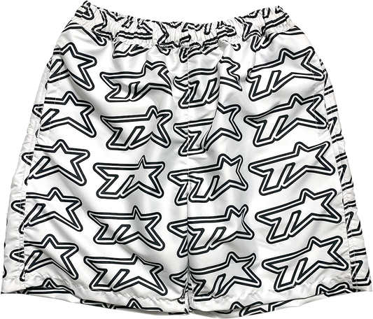 TVSTAR SHORT - WHITE/BLACK