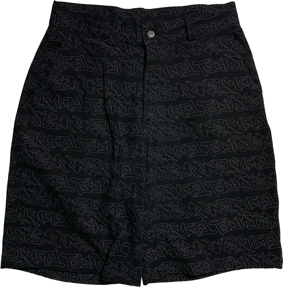 TAGG DENIM SHORT - BLACK