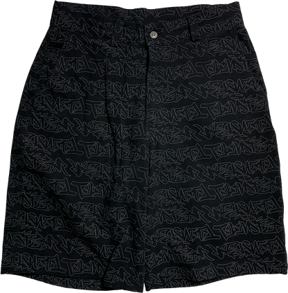 TAGG DENIM SHORT - BLACK