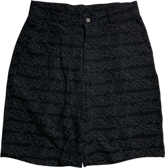 TAGG DENIM SHORT - BLACK