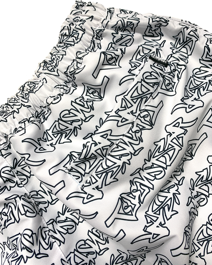 TAGG SHORT - WHITE/BLACK