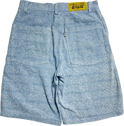 TAGG DENIM SHORT - LIGHT BLUE