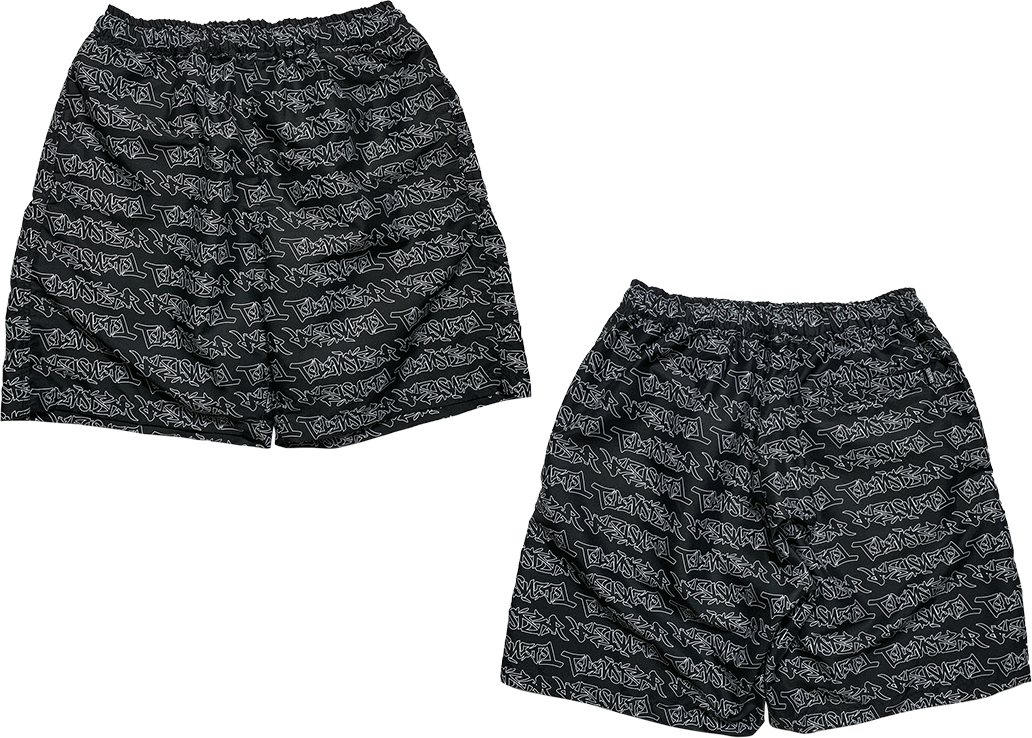 TAGG SHORT - BLACK/WHITE