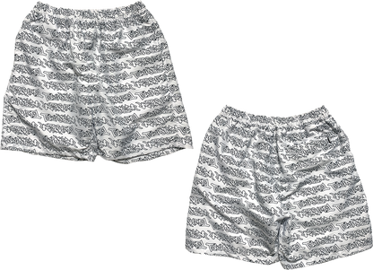 TAGG SHORT - WHITE/BLACK