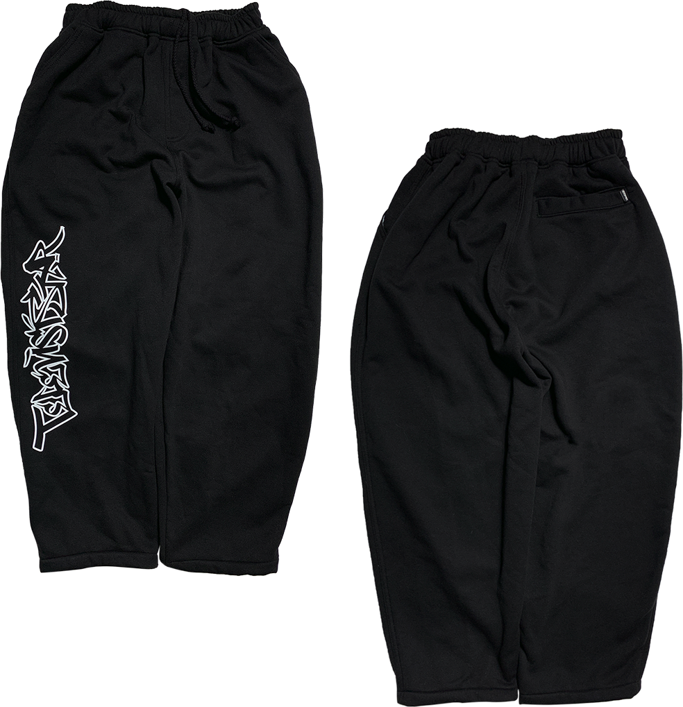 TAGG SWEAT PANT - BLACK