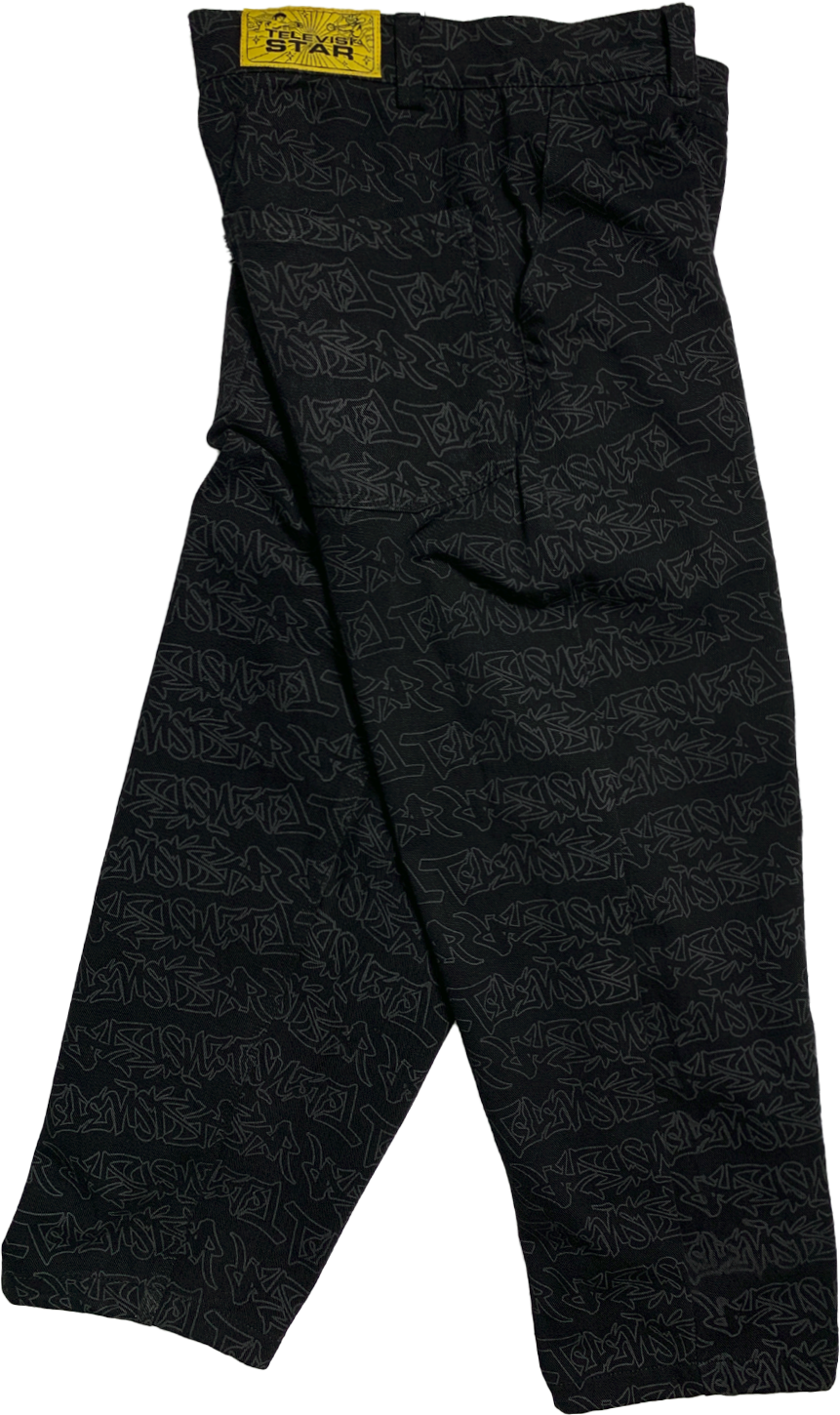 TAGG DENIM PANT - BLACK