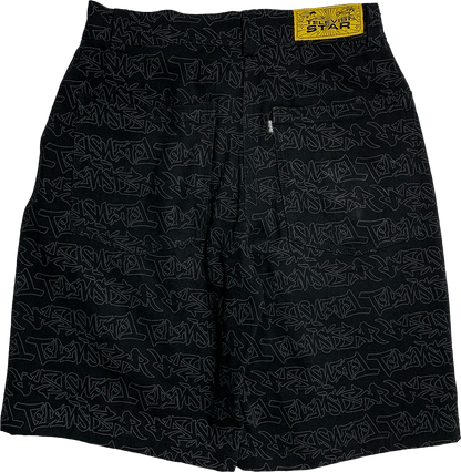 TAGG DENIM SHORT - BLACK