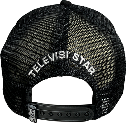 CHROME TAGG TRUCKER HAT - BLACK