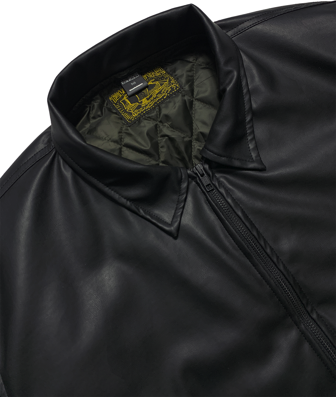 TAGG LEATHER WORK JACKET - BLACK