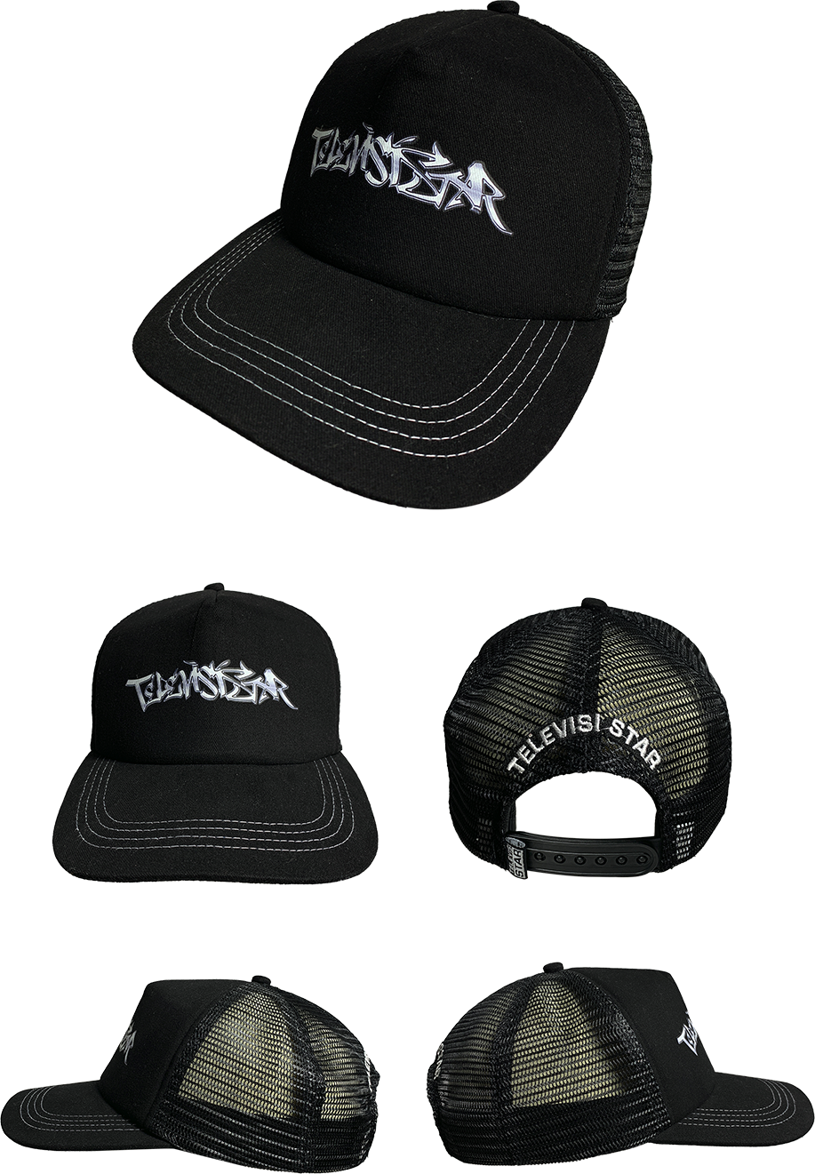 CHROME TAGG TRUCKER HAT - BLACK