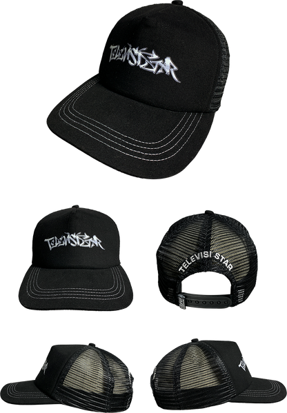 CHROME TAGG TRUCKER HAT - BLACK