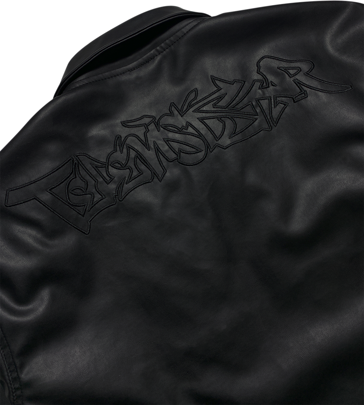 TAGG LEATHER WORK JACKET - BLACK