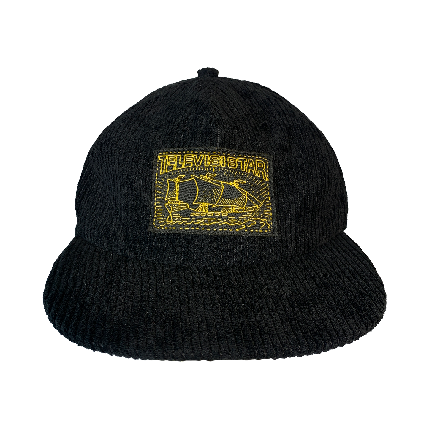 CORDUROY SAILOR 6 PANEL - BLACK