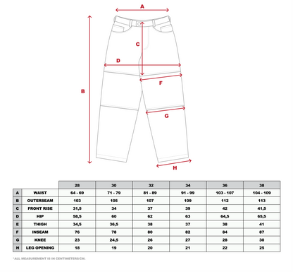 TVSTAR x ANDY ANDERSON DENIM PANT - BLACK