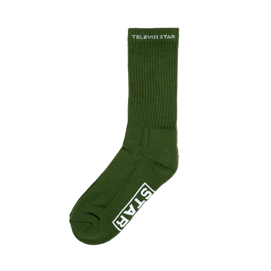 TVSTAR CREW SOCKS - GREEN