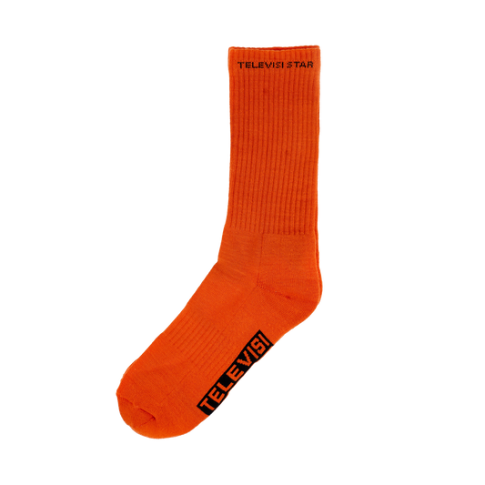 TVSTAR CREW SOCKS - ORANGE