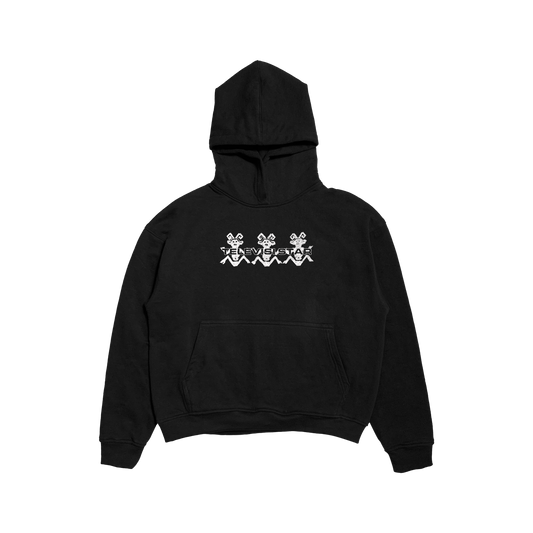 TOTEM FLOW HOODIE - BLACK