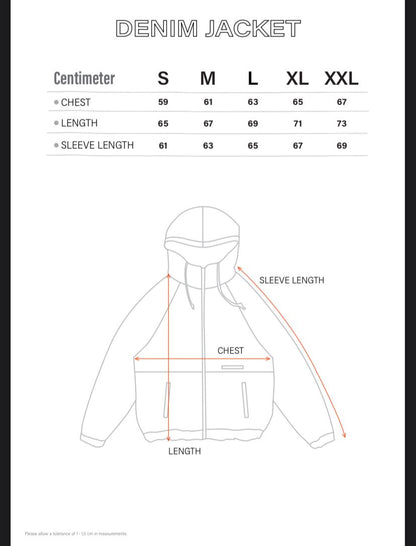 TVSTAR x SEX  DENIM WORK JACKET - BLACK