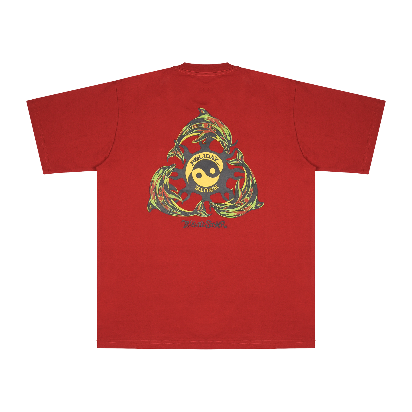 TVSTAR x HR YIN YANG TEE - RED