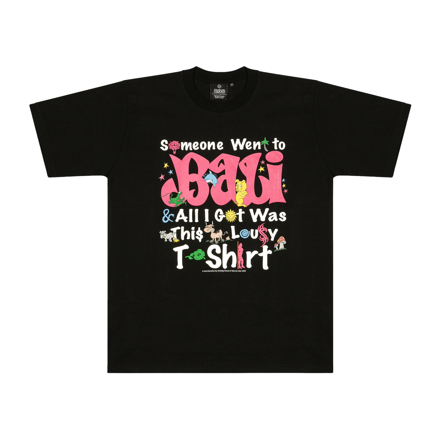 TVSTAR x HR LOUSY TEE - BLACK