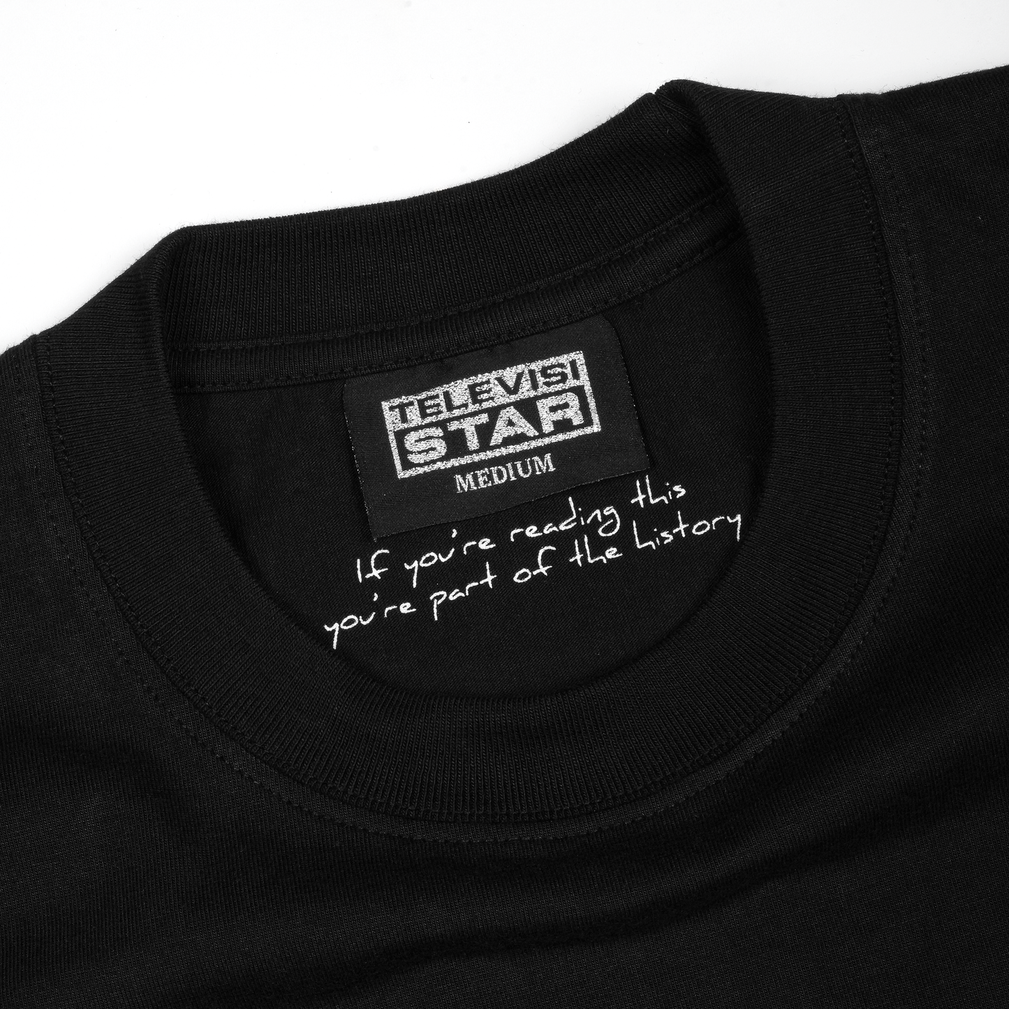 GOLD LOGO BOX TEE - BLACK