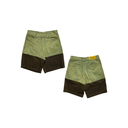 TVSTAR x BURU REWORKED SF SHORT - GREEN/BROWN