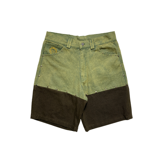 TVSTAR x BURU REWORKED SF SHORT - GREEN/BROWN