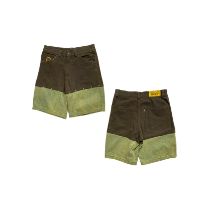 TVSTAR x BURU REWOKRED SF SHORT - BROWN/GREEN