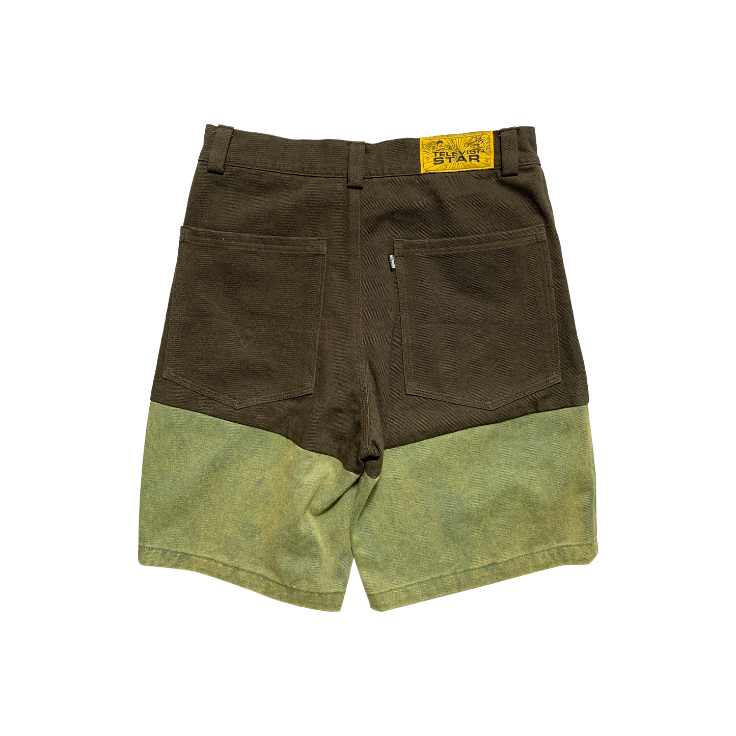 TVSTAR x BURU REWOKRED SF SHORT - BROWN/GREEN